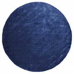 Alfombras redondeadas - Recycled PET with viscose look (navy)