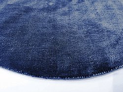 Alfombras redondeadas - Recycled PET with viscose look (navy)