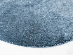 Alfombras redondeadas - Recycled PET with viscose look (azul)
