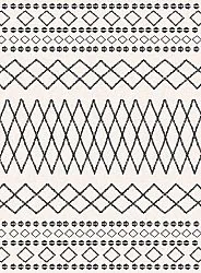 Alfombra Wilton - Safi (negro/blanco)