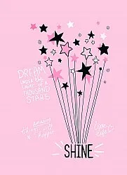 Alfombra infantil - Starshine (rosa)