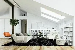 Alfombra Wilton - Vieste (negro/blanco)