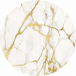 Alfombras redondeadas - Cesina (stone/blanco/dorado)