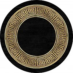 Alfombras redondeadas - Tilos (negro/dorado)