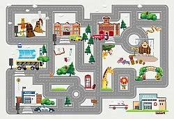Alfombra infantil - City Street (multi)