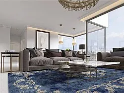 Alfombra Wilton - Taknis (azul)