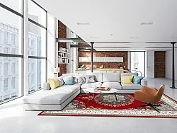 Alfombra Wilton - Lice (rojo/multi)