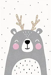 Alfombra infantil - Happy Bear (blanco)