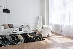 Alfombra Wilton - Nyx (negro/multi)