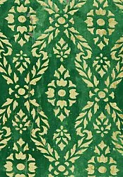 Alfombra Wilton - Circe (verde/oro)