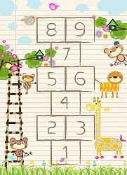 Alfombra infantil - Counting Animals (multi)