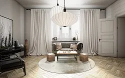 Alfombras redondeadas - Aurelia (beige)
