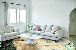 Alfombras redondeadas - Tempes (beige/multi)