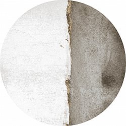 Alfombras redondeadas - Prades (blanco/gris)