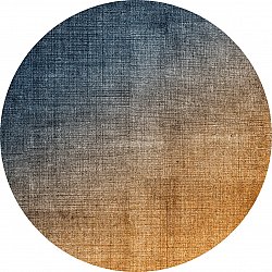 Alfombras redondeadas - Librilla (marrón/azul)