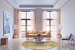 Alfombras redondeadas - Lumio (beige)