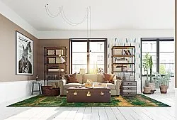 Alfombra Wilton - Cantoria (beige/verde)