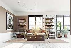 Alfombra Wilton - Bornos (gris/beige)