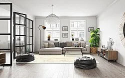 Alfombra Wilton - Osuna (gris/beige)