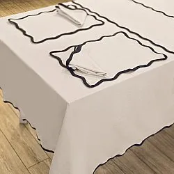 Mantel de algodón - Yrsa (beis claro)