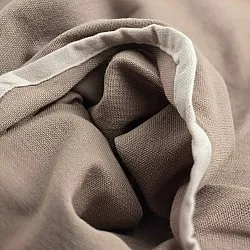 Mantel de algodón - Yrsa (beige oscuro)