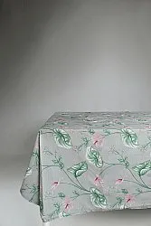 Mantel de algodón - Adella (verde/morado)