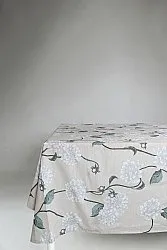 Mantel de algodón - Alyssa (beige/gris)
