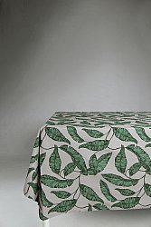 Mantel de algodón - Leaves (verde)