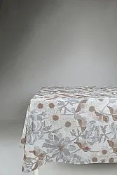 Mantel de algodón - Serena (gris/beige)