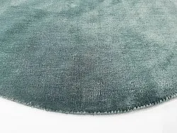 Alfombras redondeadas - Recycled PET with viscose look (azul acero)