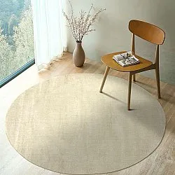 Alfombras redondeadas - Recycled PET with viscose look (mint)