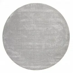 Alfombras redondeadas - Recycled PET with viscose look (gris)