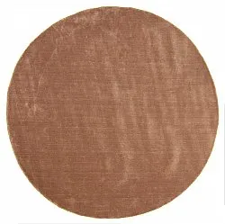 Alfombras redondeadas - Recycled PET with viscose look (marrón)