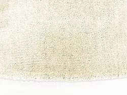 Alfombras redondeadas - Recycled PET with viscose look (offwhite)