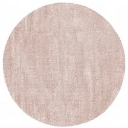 Alfombras redondeadas - Recycled PET with viscose look (marrón claro)