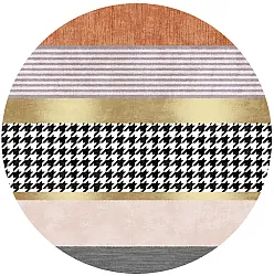 Alfombras redondeadas - Esme (naranja/multicolor)