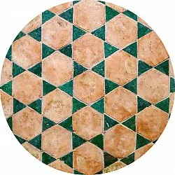 Alfombras redondeadas - Calvi (beige/verde)