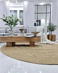 Alfombras redondeadas - Natural (yute)