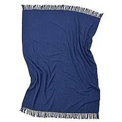 Mantas - Veya cotton throw (azul marino)