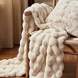 Mantas - Aranga Bubble Throw (beige)