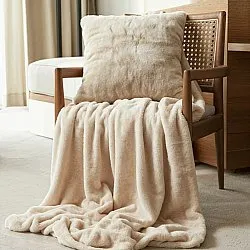 Mantas - Aranga Super Soft Throw (beige)