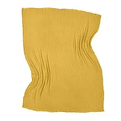 Mantas - Manta de muselina - Dorena (amarillo mostaza)