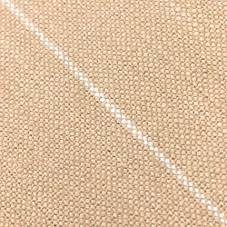 Mantas - Manta de algodón - Martina Stripe (beige/blanco)