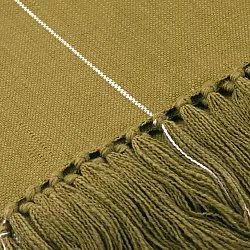Mantas - Manta de algodón - Martina Stripe (verde/blanco)