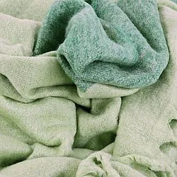 Mantas - Colcha en mezcla de lana - Carol (verde)