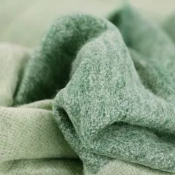 Mantas - Colcha en mezcla de lana - Carol (verde)