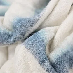 Mantas - Colcha en mezcla de lana - Miranda (azul)