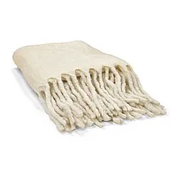 Mantas - Colcha en mezcla de lana - Samantha (offwhite)