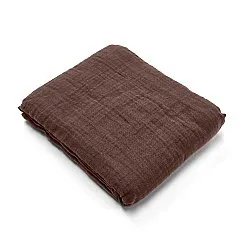 Mantas - Vanja Throw (marrón oscuro)