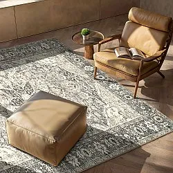 Alfombra de tejido plano - Alvand (negro)